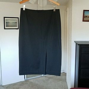 Express black pencil skirt with side slit SZ 8